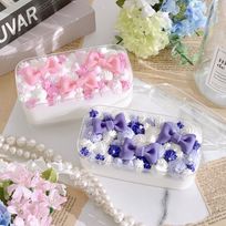 ◻︎［プチケーキBOX］シンプルリボントッピングケーキ 《選べる9色♪》