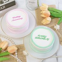 ◻︎セルクルセンイルケーキ✧ 3号《選べる9色｜お好きなメッセージ✧》