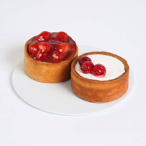 グルテンフリーフルーツタルト◆【ミニタルト2個セット】長野県産いちご・ラズベリーフロマージュ＜冷凍＞3号 9cm