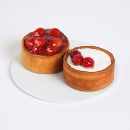 グルテンフリーフルーツタルト◆【ミニタルト2個セット】長野県産いちご・ラズベリーフロマージュ＜冷凍＞3号 9cm