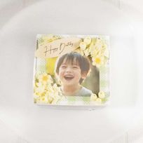 【写真ケーキ_緑】オリジナルデコレーション・ショートケーキ（オレンジ）