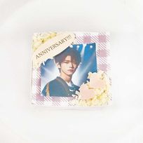 【写真ケーキ_紫】オリジナルデコレーション・ショートケーキ（ベリー）