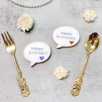 ◻︎吹き出しメッセージアイシングクッキー【選べる9色｜ケーキにのせるだけでオリジナルケーキの完成♪】