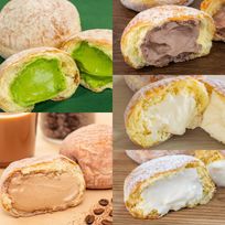 父の日限定 贅沢生ドーナツ5種8個セット カスタード ショコラ マスカルポーネ 濃厚抹茶 カフェモカ