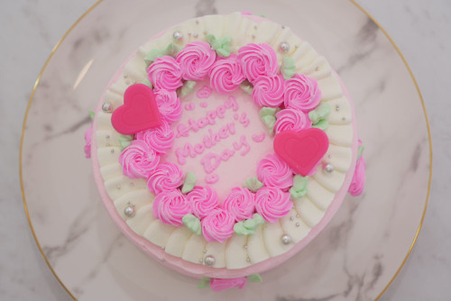 バースデーケーキ/ピンクゴウヒスムース ピンクケーキ💖💓🌸💕 ◇5月の店舗お受け取りオーダーケーキご