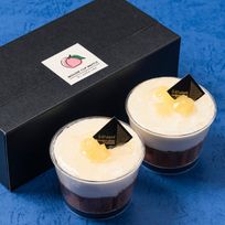 【送料無料】【ワッフル・ケーキの店 R.L（エール・エル）】ヨーグルトピーチのムースカップワッフル2個セット お中元2025