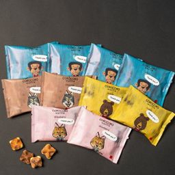 メッセージシール付きコロコロワッフルパック10袋セット -Thank you!-【ストロベリー】