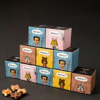 【送料無料】メッセージシール付きコロコロワッフルキューブ10個セット -Thank you!-【メープル】