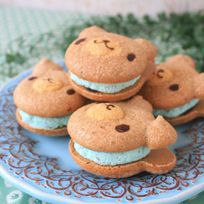 くまちゃんのチョコミントクリームブッセ 12個入り