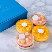 【AND CAKE】白桃プリン&マンゴープリン 4P お中元2025
