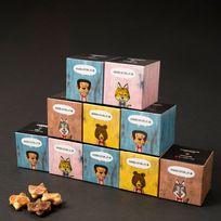 【送料無料】メッセージシール付きコロコロワッフルキューブ10個セット -ほんの気持ちです-【ショコラ】