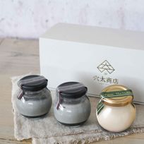 【夏限定商品】詰め合わせ 深み黒ごまプリン ２個＋ 白いプリンサルルン１個