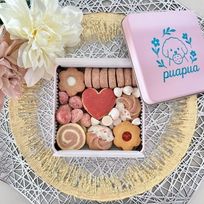 puapuaオリジナルいちごのクッキー缶