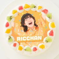 【ボンボンTV】りっちゃん 丸型写真ケーキ 3号 9cm