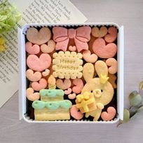 バースデークッキー缶/きみと季節のとなりに「HappyBirthday」うさぎ