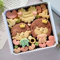 ウェディングクッキー缶/きみと季節のとなりに「HappyWedding」
