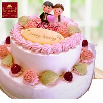 ウエディングケーキ 2段（7号と5号）N0.1652 /バースデーケーキ、誕生日ケーキ、パーティーケーキ,2段ケーキ