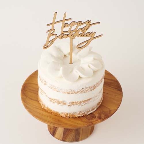 【グルテンフリー】Fluer / フルール 豆乳クリームのファーストバースデーケーキ 3号 9cm ケーキトッパー付き