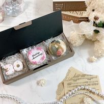 ◻︎セレブレイト・クッキーBOX（プリントクッキー＋リボンクルールプレート＋数字クッキー2枚まで）《選べる9色♪》