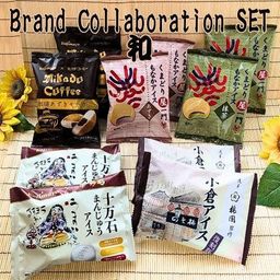 ブランドコラボ 和SET もなかアイスギフト 豪華 に 食べ比べセット！人気 コラボ 冷凍 和スイーツ 熨斗 対応 5種10個入 埼玉 十万石まんじゅう アイス 横濱 ハーバー 梅園 MAX ミカド珈琲