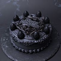 【期間限定】黒い苺が目を惹く、マラスキーノ香る大人の漆黒ショートケーキ 4号サイズ：クリスマス2026