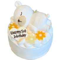お眠りクマさん（豆乳クリーム）5号