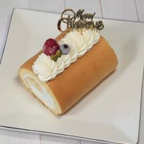 ワンちゃんもネコちゃんも飼い主さんも食べられるケーキ 「 ハッピー クリスマス ロールケーキ 」
