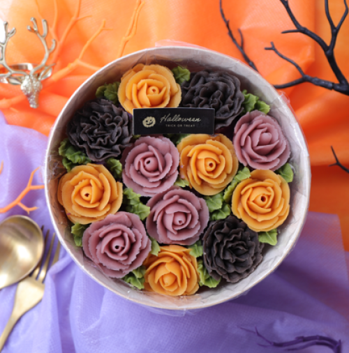 「ハロウィンフラワーおはぎボックス」パーティーやギフトにぴったり！  ハロウィン2025