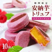 【限定販売】安納芋トリュフ「ラズベリー」チョコレート10個入  