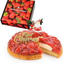 クリスマスケーキ 苺 のコンポート タルトケーキ （ カスタードクリーム仕立て ） 5号 直径16cm 4人～5人分 580g 【クリスマス飾り付】 スイーツ ギフト いちご クリスマス2025