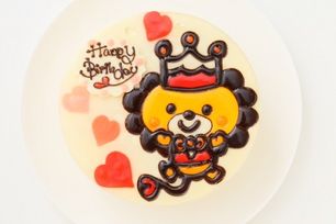 【店頭受取】米粉のキャラクターデコレーション 半熟スフレチーズ 5号 15cm