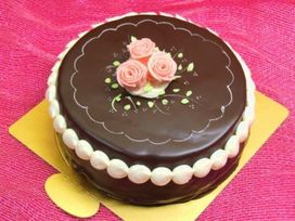 【店頭受取】 昔懐かしいチョコデコレーション 4号 12cm