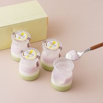 【店頭受取】かわいい！3色プリン【お好きな画像で楽しめる！】（プリントアイシングクッキー付） 