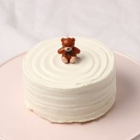 【店頭受取】【6色カラバリ対応】ちょこんとクマのセンイルケーキ 4号 12㎝