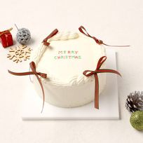【店頭受取】クリスマスリボンケーキ 5号 φ15㎝