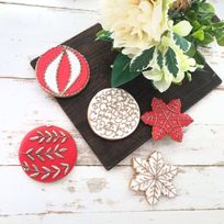 【店頭受取】【アイシングクッキー】キラキラ！オーナメントアイシングクッキーセット