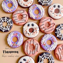MINI HALLOWEEN DONUT アイシングクッキー 4枚入り ハロウィン2025