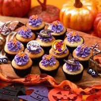 ミニパープルハロウィンボックス（ミニカップケーキ12個）ハロウィン2025