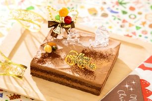【店頭受取】砂糖不使用！ Xmas 低糖質 ムースショコラ 13.5ｘ11cm 4.5号
