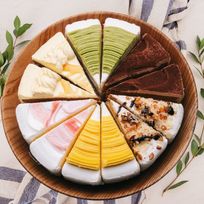 【店頭受取】6種類の味が楽しめる 6種のケーキセット 6号 18.0cm カット済み