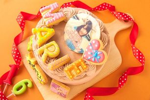 【店頭受取】【安心美味宣言】生チョコ苺ショート フォトケーキ アイシングクッキーケーキ 写真ケーキ 4号 12cm 【お好きなイラストも人気です】