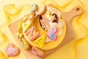 【店頭受取】半熟ふわとろっスフレチーズケーキ フォトケーキ アイシングクッキーケーキ 写真ケーキ 5号 15cm 【お好きなイラストも人気です】