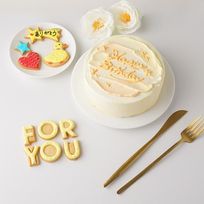 【店頭受取】【美味宣言】名前付き選べるアイシングクッキー センイルケーキ 黄 4号