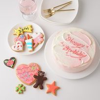 【店頭受取】【美味宣言】選んで楽しい アイシングクッキー センイルケーキ 赤 4号