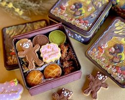 【店頭受取】美食家く〜ま君のキノコ狩りクッキー缶 