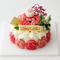 【店頭受取】ローズガーデンプレミアム 4号 イチゴのケーキ