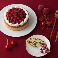 【店頭受取】最高級洋菓子 ヴァルトベーレ木苺チョコレートケーキ 15cm _クリスマスバージョン