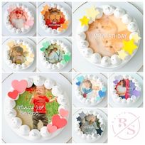【店頭受取】◯写真ケーキ 3号《選べる9色｜プリントケーキ｜バースデーケーキ｜記念日などのお祝いに♪》