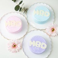 【店頭受取】HBDケーキ♪4号《淡いパステルカラー8色から選べる♪｜センイルケーキ｜韓国｜誕生日》