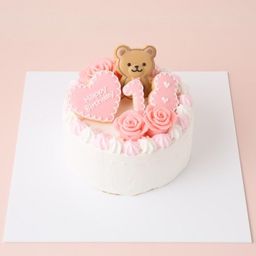 【店頭受取】☆Custom Cake Maker☆カスタマイズケーキ｜丸形｜ローズ 4号